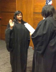 Radha Sworn In