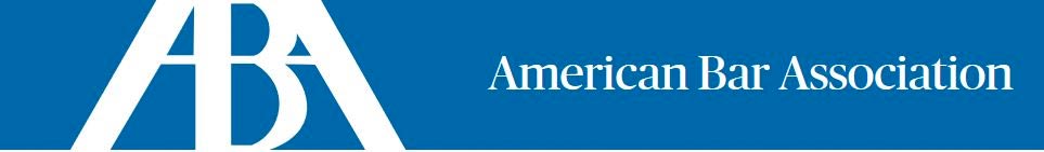 American Bar Association Banner