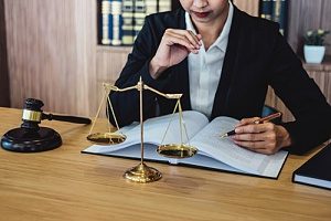 a litigation and dispute resolution attorney helping a client with copyright laws